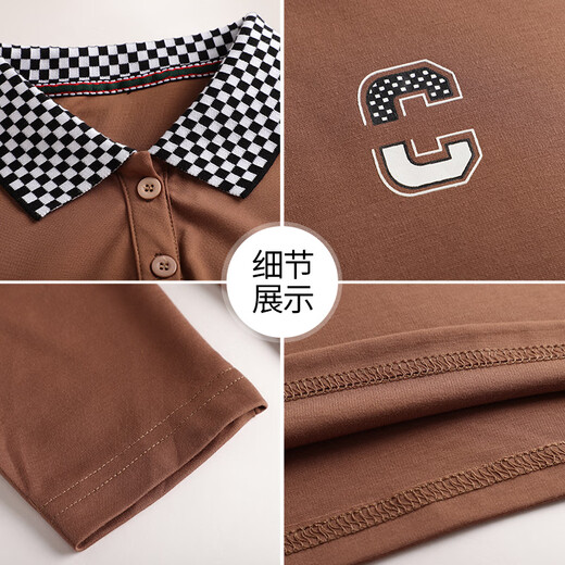 
Shengyu Spring Women's Long Sleeve Lapel T-shirt 2025 New Spring and Autumn Middle-aged Trendy Mom Loose Fashion Casual Base Top Olive Green 6636 XL (Suggested 106-115Jin [Jin equals 0.5 kg])
