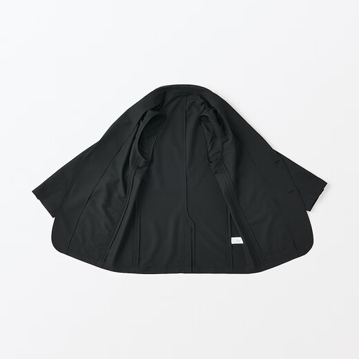 
MUJI (MUJI) Men's Easy-Dry Elastic Bubble Jacket Men's Jacket Early Autumn Style Suit Small Suit AD0VHC4S Black L (175/100A)