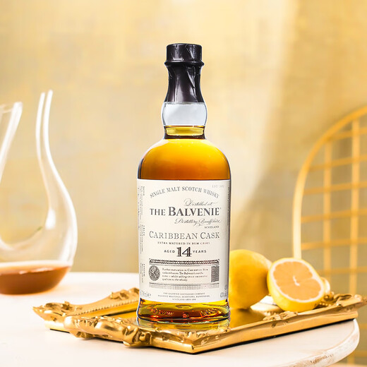 Balvenie Scottish Single Malt Whisky Wein gealtert Britisch Speyer aus der ursprünglichen Flasche Binded Warehouse Direct Hair Balve 14 Jahre Karibik 700 ml