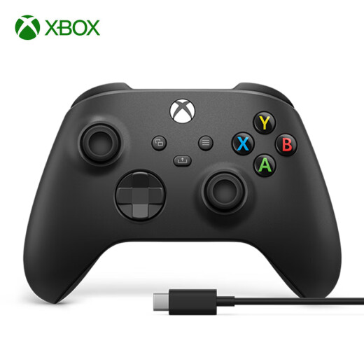 Microsoft Xbox Game Controller Matte Black + USB-C Cable PC Game Controller Bluetooth Connected to Win10/Tablet Wireless Connected to Xbox Wired Connected to Steam