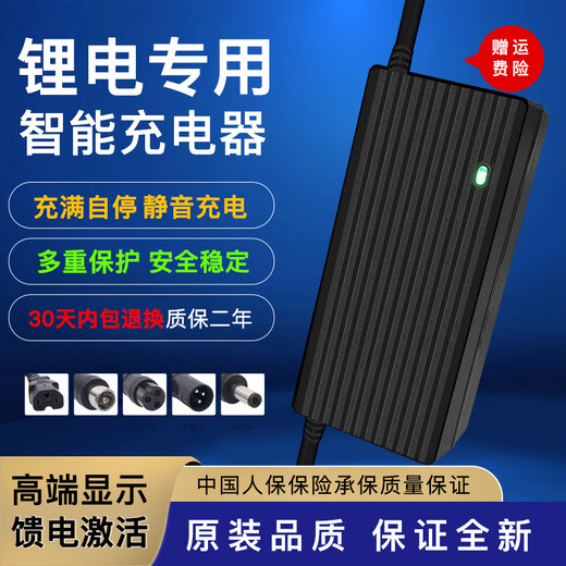 Lichen push lawn mower rechargeable lawn mower 60V lithium electric lawn mower lithium battery charger 24V 2A charger