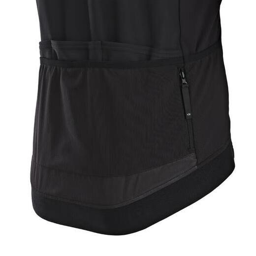 Decathlon Cycling Jersey Men's Autumn and Winter Weatherproof Jacket Cycling Windbreaker Black L 4793159