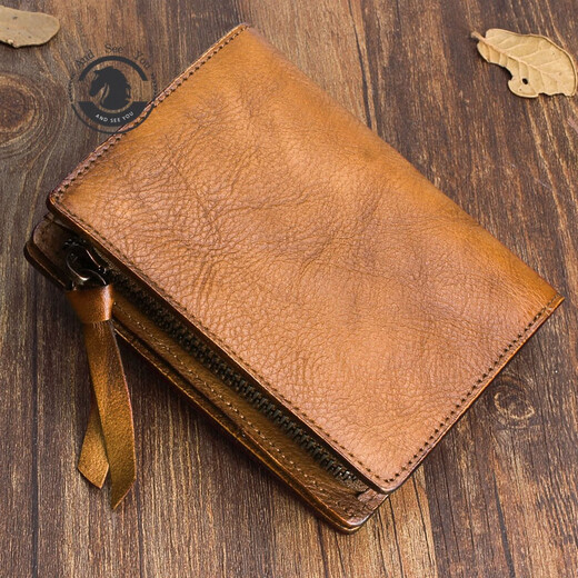 Andseeyou Brand кошелек Men Men Short Certifice Card Bag Вертикальный кошелек подлинный кожаный сцепление