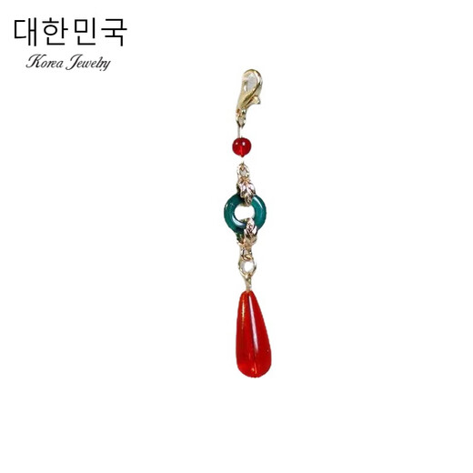 Accessoires de pendentif en épingle à cheveux, accessoires de pendentif, accessoires de cheveux glands, style ancien, accessoires de tremblements de pas faits à la main, verre en verre simple en verre semi-fini L736 [Non. 2] A29-104