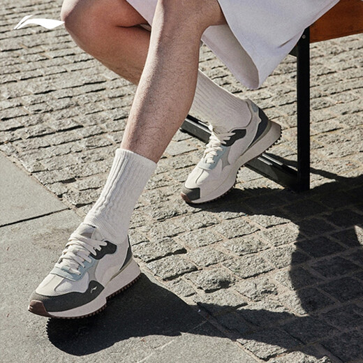 Li Ning Cargo Forrest Gump Shoes丨Shock Absorbing Rebound Classic Casual Shoes Men's 2025 Soft Lightweight Sports Shoes AGCV469