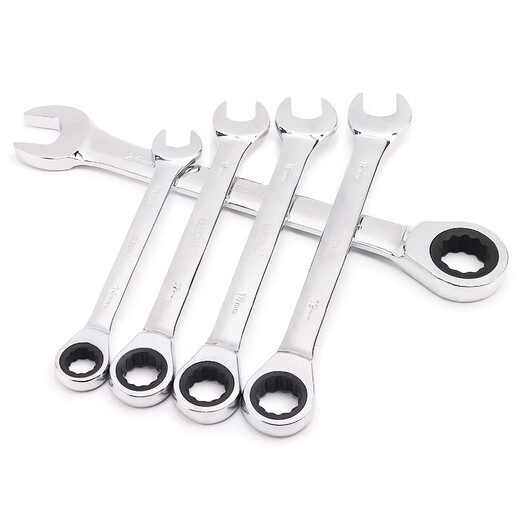 ELECALL fixed head ratchet wrench 10mm quick opening dual-purpose torx wrench labor-saving household industry ET090110