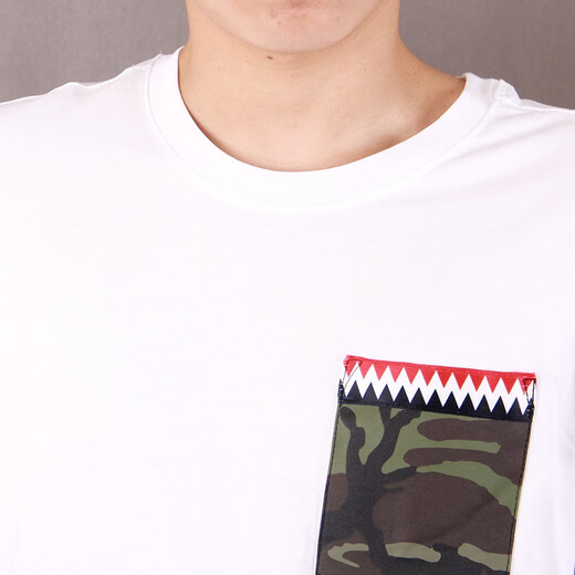 Nike (Nike) Kurzärärmiges T-Shirt für Männer, Logo bequemer atmungsaktives Round-Leader-Training gelegentlicher Sport-Kurzärärmel-T-Shirt CJ6197-100/Hai Camouflage M (170/88a) (170/88a)
