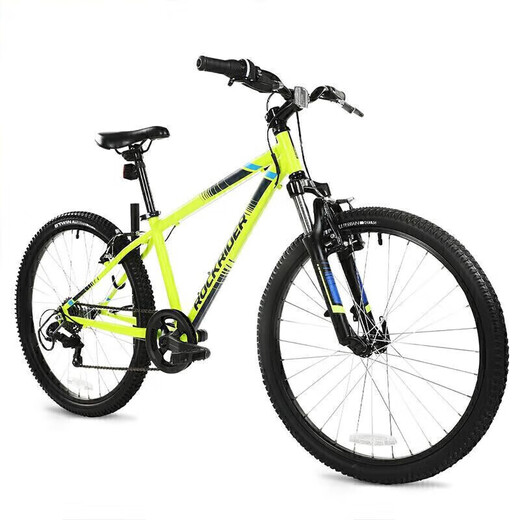 Decathlon children's bicycle mountain bike boys and girls bicycle OVBK-24 inch fluorescent lime green-2751252