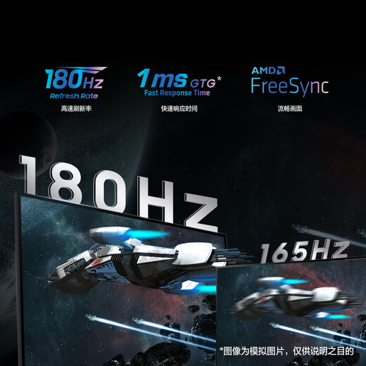 三星（SAMSUNG）32英寸 G50D 180Hz 2K 1ms(GTG) Fast IPS HDR400 旋转升降 玄龙骑士 电竞显示器 LS32DG502ECXXF