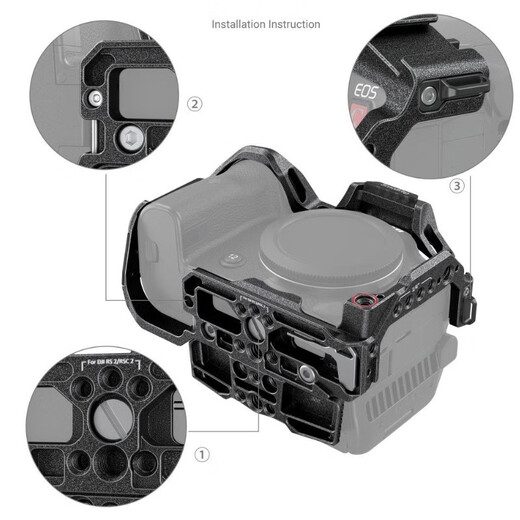 
Photographing Month Smallg is suitable for Canon EOSR5/R5C/R6/R6II camera rabbit cage photography accessories L-shaped vertical clapper black mamba optional Canon EOS R5 C black mamba expansion frame 3890