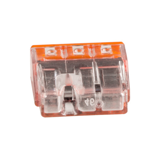 Wago terminal block wire connector three-hole 0.5-2.5 square hard wire insulated terminal connector 20 pieces 2273-203