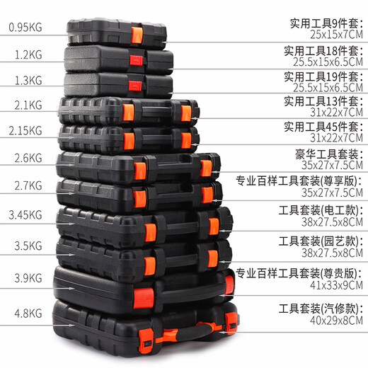 Huamais household tool box complete set of hardware tool set multi-functional home electrician special repair manual combination set luxury tool set 104 pieces (upgraded and enhanced version)