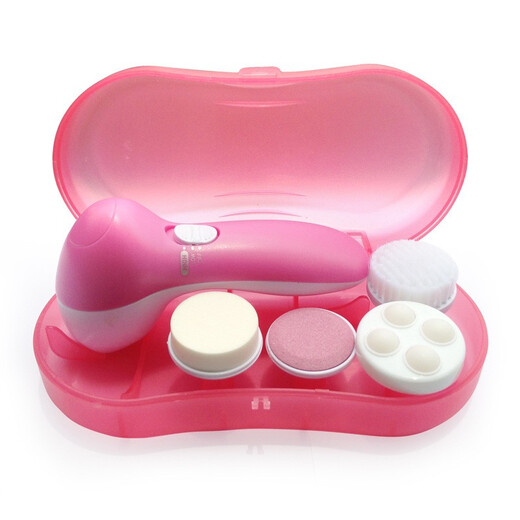 DS deep cleansing pores, facial cleansing, hydrating, massage and beauty instrument, one-machine multi-purpose skin care artifact, fully automatic facial cleanser, portable electric, unisex facial artifact, four-in-one facial cleanser pink + storage box