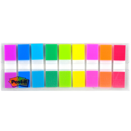 3M Newsletter Notpapier/Stick Notiz/Stick Notizpapier/transparente Indikationsbezeichnung Etikett 683-9CF (9 Farbpaket)