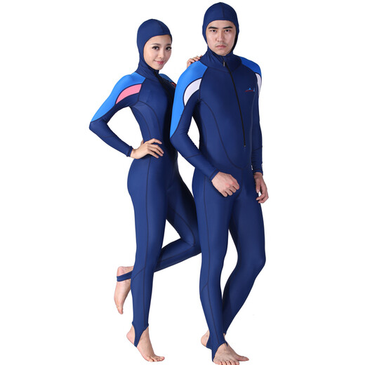 DIVE&SAIL diving suit snorkeling suit diving jumpsuit jellyfish suit jumpsuit sun protection swimsuit hooded 715 men's 4XL
