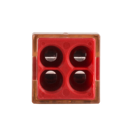 WAGO terminal block plug-in insulated terminal four-hole hard wire connector 10 pieces 773-604