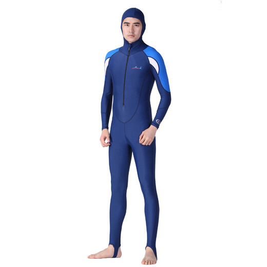DIVE&SAIL diving suit snorkeling suit diving jumpsuit jellyfish suit jumpsuit sun protection swimsuit hooded 715 men's 4XL