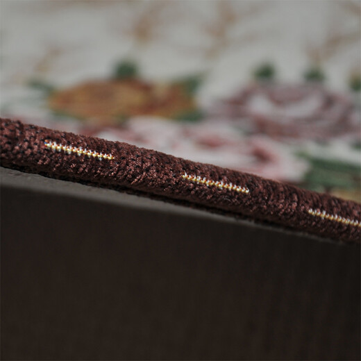 Zhonghong European pastoral chenille jacquard door mat entry entrance floor mat washable and machine washable wear-resistant blended woven computer chair mat foot mat non-slip floor mat entrance door 2601 brown 60*90CM