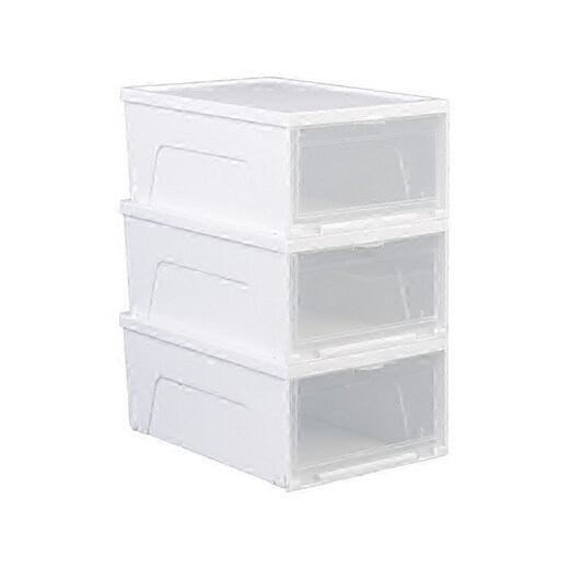 IRIS transparent shoe box plastic storage box front-opening storage box AJ shoe cabinet enlarged and thickened storage box XL size 4 pack (suitable for sizes 43-45)