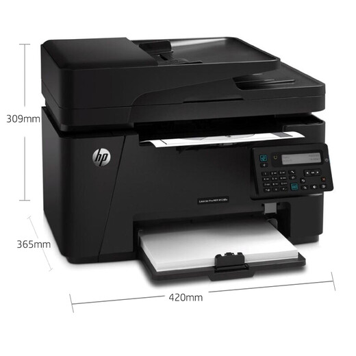 HP (HP) M128fn black and white laser home printer Printing, copying, scanning and fax multi-function machine Upgraded model is 1188pnw