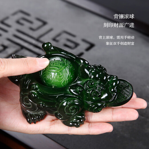 Mengfu (mengfu) tea pet ornaments, exquisite Pixiu creative temperature-sensitive color-changing water spray to attract wealth, can grow tea, play tea table, tea tray, kung fu tea set, tea ceremony tea tray accessories, Pixiu tea pet, gold