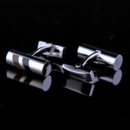
KFLK Cylinder Design Cufflinks French Button Shirt Button Cuff Stud Birthday Sleeve Stud Business Casual Men's Shirt Cuff Button Custom Lettering Cufflinks K374