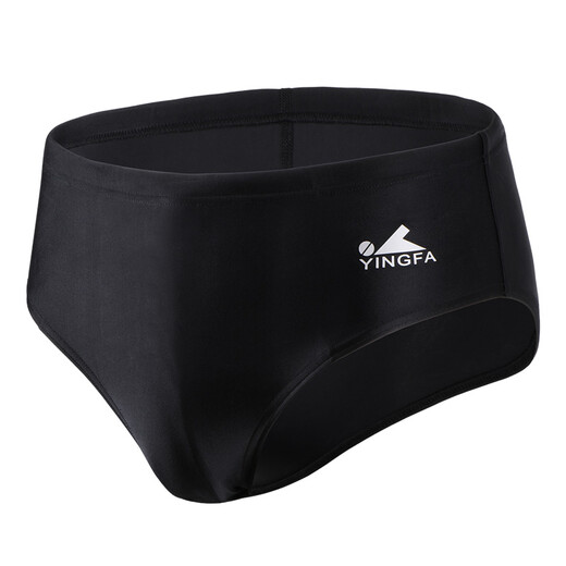 YINGFA Calzoncillos de natación para Hombres Calzoncillos de natación Calzoncillos de natación de Entrenamiento Triangulares de Carreras para Hombres 9109-1 Negro 2XL (Circunferencia de Cintura Recomendada 80-86 cm)
