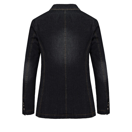 Mokebulls convient au printemps et à l'automne décontracté denim pour hommes minces de veste à deux bouts 9759 Blue L