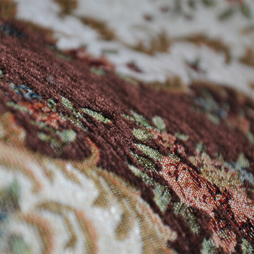 Zhonghong European pastoral chenille jacquard door mat entry entrance floor mat washable and machine washable wear-resistant blended woven computer chair mat foot mat non-slip floor mat entrance door 2601 brown 60*90CM