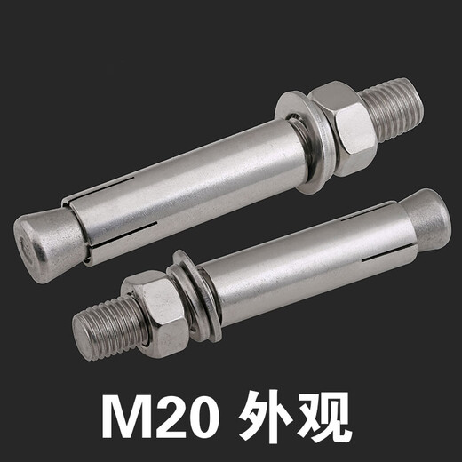 304 stainless steel expansion screw explosion screw 316 extended expansion bolt lifting explosion expansion pipe screw M6*50 10 capsules 304