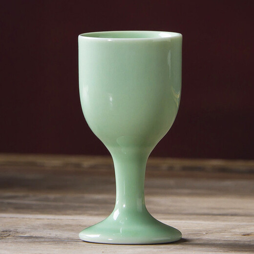 Shengtianxia Jingdezhen ceramic wine pot, Chinese blue and white porcelain wine set, traditional pouring wine pot, wine glass, white wine wine set, goblet, 1 pot, 10 cups, celadon-wine set, 1 pot, 10 cups, safe and shockproof packaging