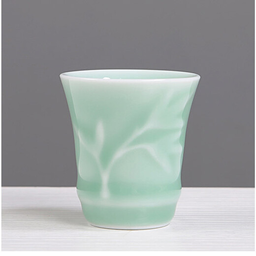 Fengge original celadon wine cup, Chinese celadon wine set, white wine cup, yellow wine cup, goblet, spirit cup, ceramic wine cup, household Japanese wine cup, small wine cup, pink green
