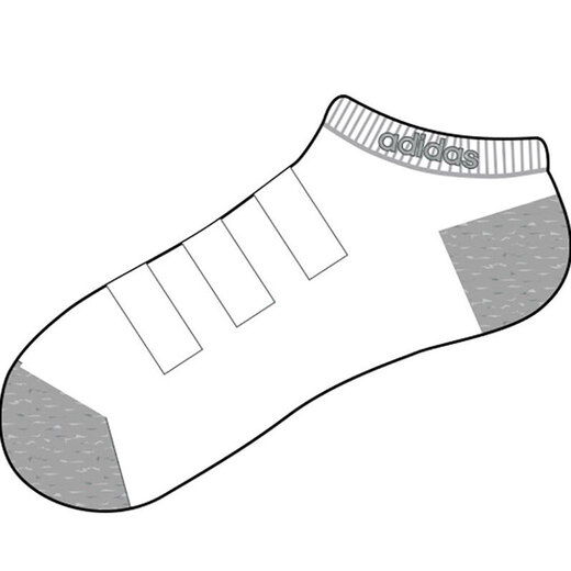 阿迪达斯（Adidas）男袜女袜中性袜子夏季运动袜跑步健身舒适透气休闲 黑色FH6629 M