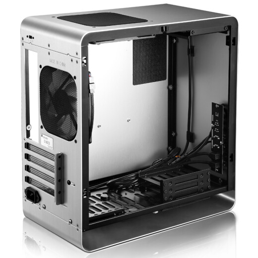 JONSBO UMX3 side transparent version silver MINI-MATX chassis (supports MATX motherboard/aluminum shell/ATX power supply/5.0 thickness tempered glass side panel)