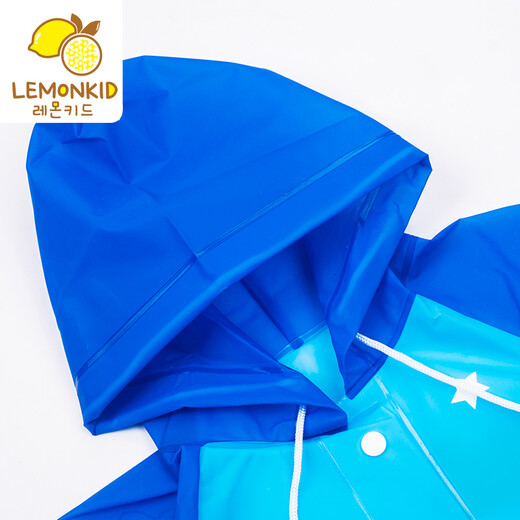 Lemon baby lemonkid new children's raincoat girls' raincoat boys' raincoat children's cartoon raincoat baby raincoat LE201529 blue astronaut S
