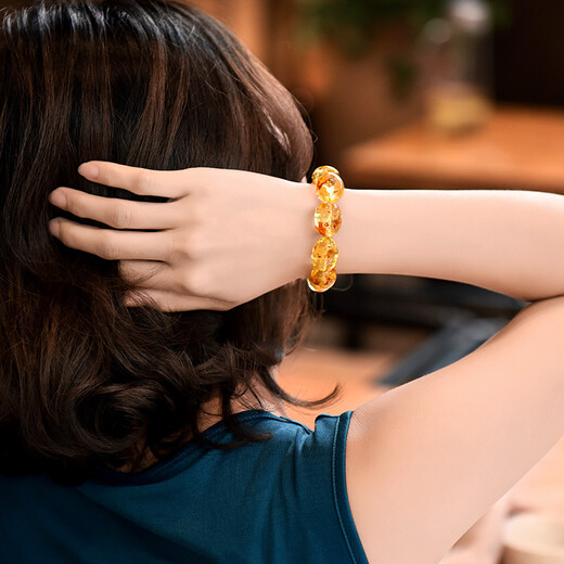 OUCERNY Beeswax Amber Bracelet Natural Baltic Sea Shape Amber Beeswax Amber Bracelet Women's Style Certificate A4995