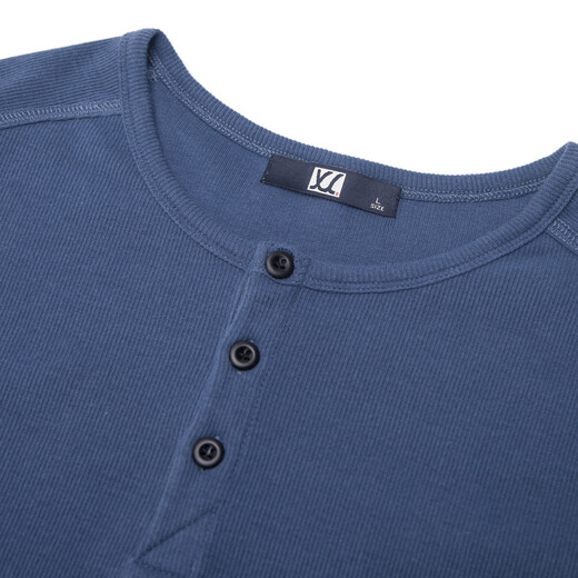 Erneuerung kurzärmeligte T-Shirt für Männer, enge Henry-Kragen reines Baumwollkragen schwarzes T-Shirt für Männer, Slim Sport Top Base Shirt, Schwarz L.