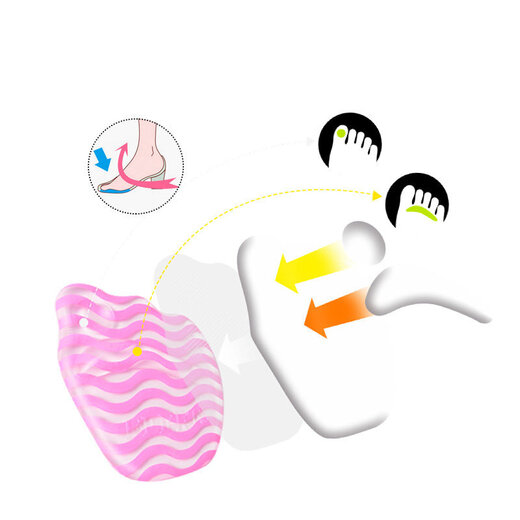 Eleft Watsons gel forefoot pad women's high heels non-slip half size insole soft elastic breathable shock absorption gel transparent