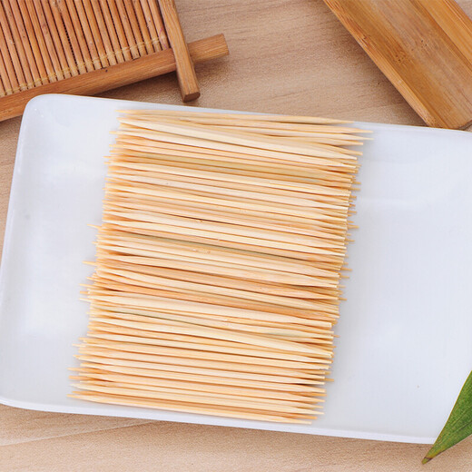 宜洁（yekee） 一次性双头牙签袋装竹制牙签水果签小吃签量贩装1700枚Y-9893