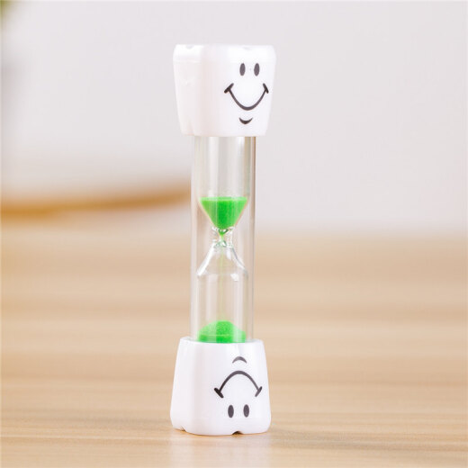 Vansuo brushing teeth hourglass timer kids cute cartoon three 3 minutes time anti-fall creative small ornament gift mini blue sand [3 minutes]