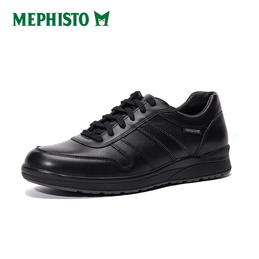 MEPHISTO Men's Sports Shoes Business Casual Shoes Comfortable Wear-Resistant Anti-Slip Lace-up Low-top Shoes VITO Black VITO 6100 42