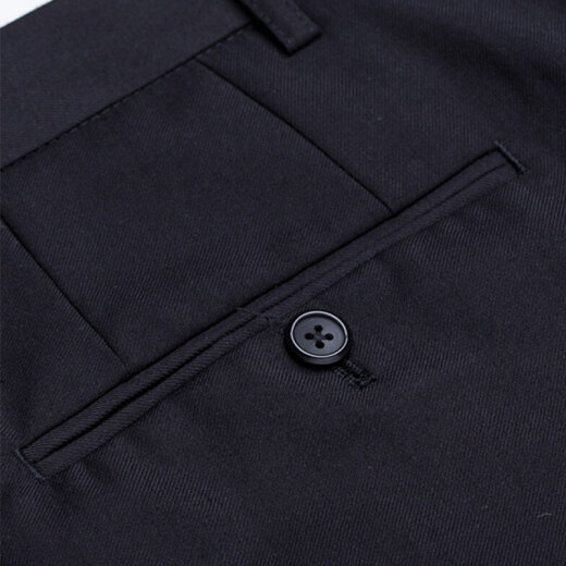 G2000 business casual trousers men's slim fit anti-wrinkle black suit trousers men 0005112199 black 33/175