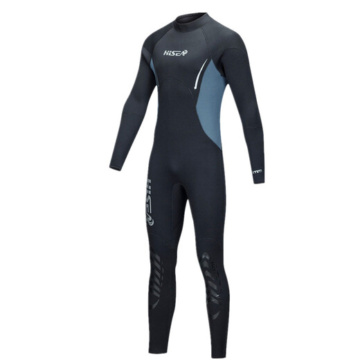 HiSEA Haisheng 5mm diving suit outdoor semi-dry diving men's neoprene one-piece snorkeling suit surfing and paddling swimsuit black 2XL