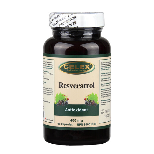 CELEX Canadian Resveratrol Capsules, Darkening and Brightening Highly Concentrated Red Grape Seed Extract Capsule Essence 400mg, Two Bottles