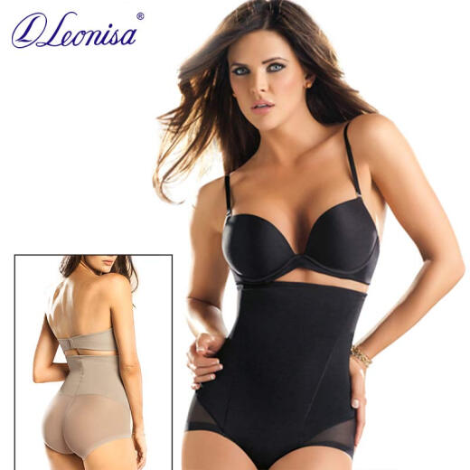 Pantalones de escultura de cuerpo delgado de la cintura alta de Leonisa Pantalones de elevación del vientre del vientre Pantalones del inferior Pantalones de adelgazamiento del pb a la altura delgada de la piel.