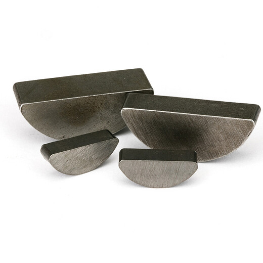 Jinggong A3 hardened high-precision GB1099 semi-circular key crescent key moon key C-type healthy round key pin semi-circular pin 4*19*7.5 20 pieces