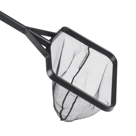 YEE Fish Tank Fishing Fishing Aquarium Fishing Net Pocket Round Square Handmade Fishing Net Small Fish Net Fish Farming Supplies Black Medium Size 12 11 Total Length 41cm