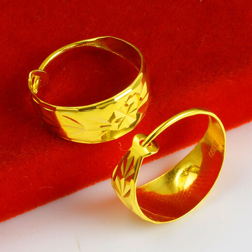 Qianying Gold Earrings for Women Au750 Real Gold Earrings 18K Pure Gold Ear Bags for Mom and Elderly Earrings Real Gold Earrings as Gifts Small Size Weights About 1.40-1.6g (Including Labor Cost 35)