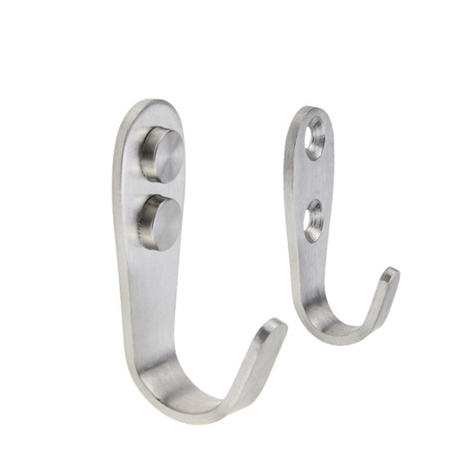 Lejieya fully solid punch-free stainless steel clothes hook and coat hook single hook clothes hook high and low hook wall hook clothes hook single hook punching dual use