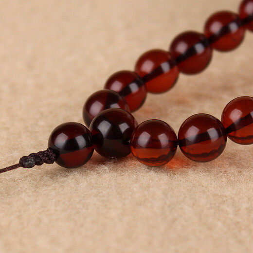 Zhenghe Jewelry A02 Blood Amber 108 Buddha Beads Bracelet, Diameter 8mm